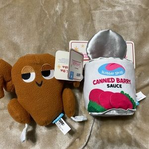 Turkey and Cranberry Sauce Dog Toys